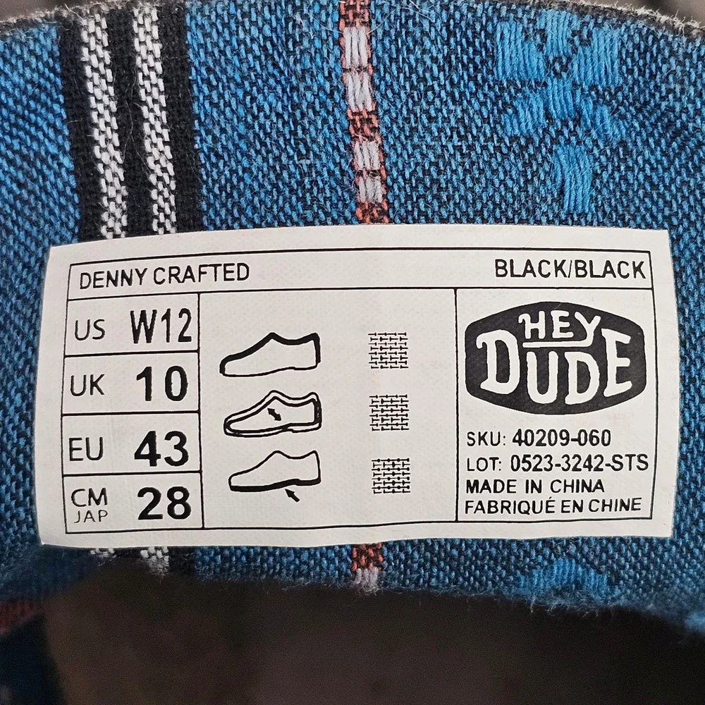 HEYDUDE Denny Crafted Women's Aztec Ankle Booties Size 12 40209-060